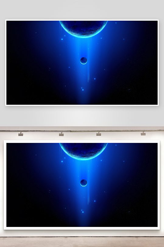 深邃宇宙星球光影-众图网