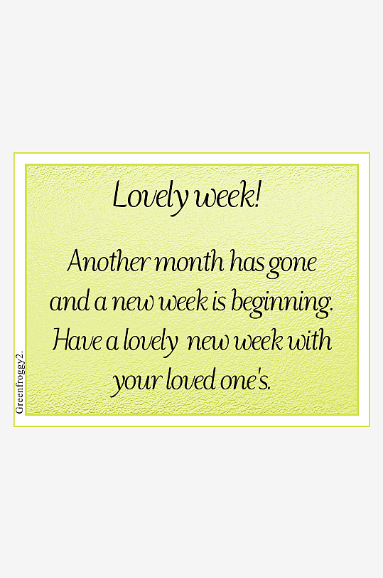 温馨周祝福语图片-众图网