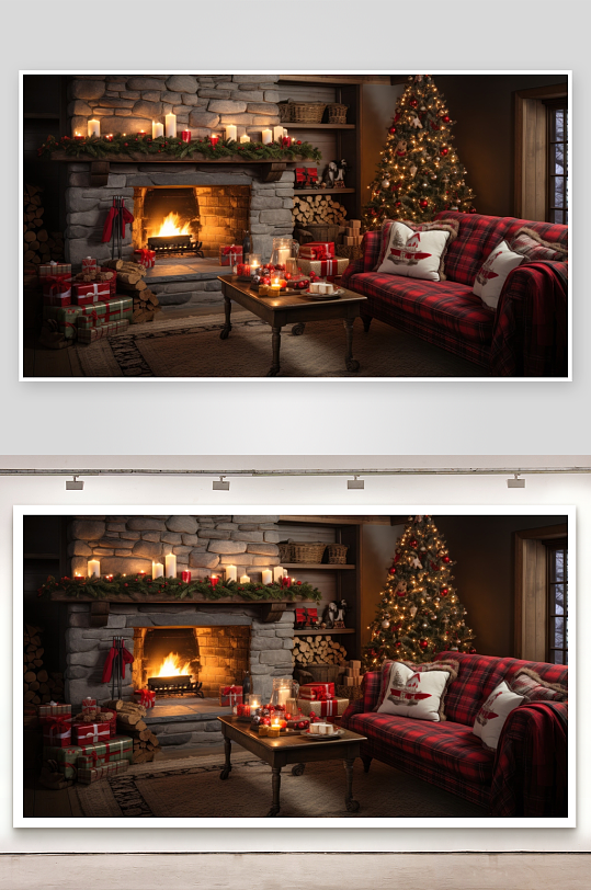 温馨圣诞客厅布置-众图网