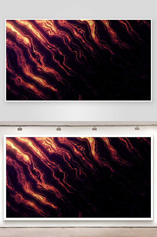 流动光影交织的抽象艺术画面-众图网