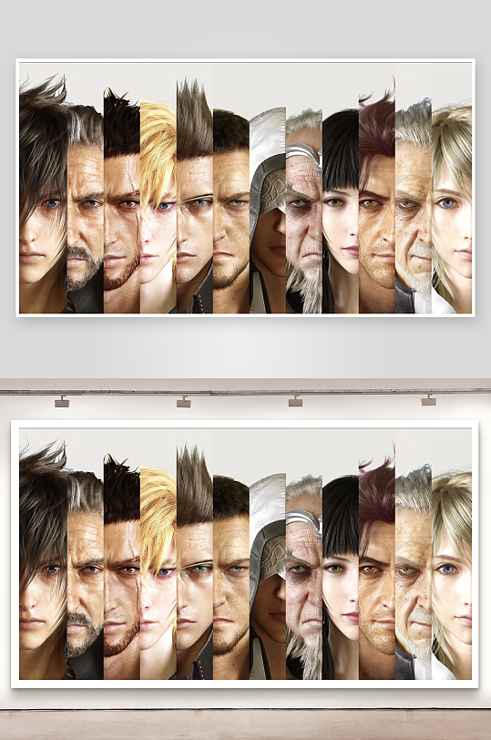游戏角色拼接肖像集锦-众图网