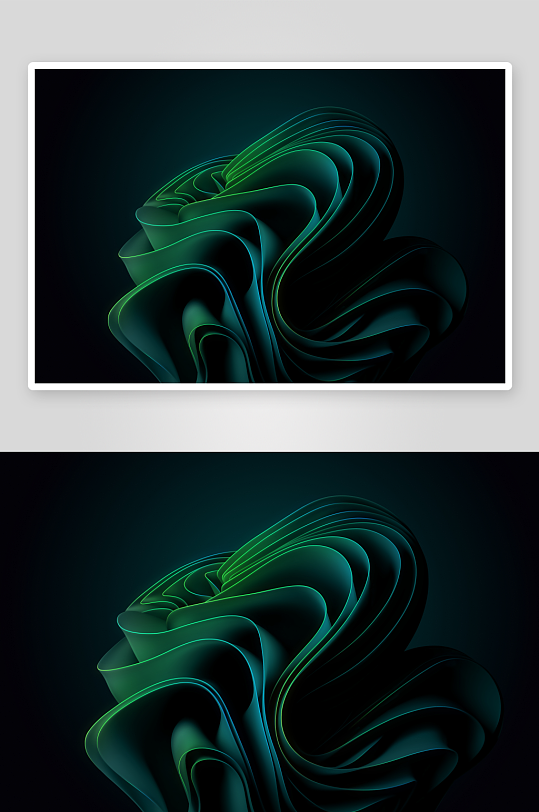 深邃渐变曲线艺术图案-众图网