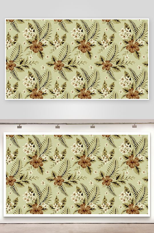 热带花卉图案壁纸-众图网