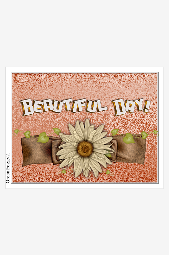 温馨花朵装饰背景图-众图网