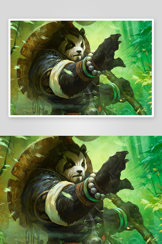熊猫武士丛林对决-众图网