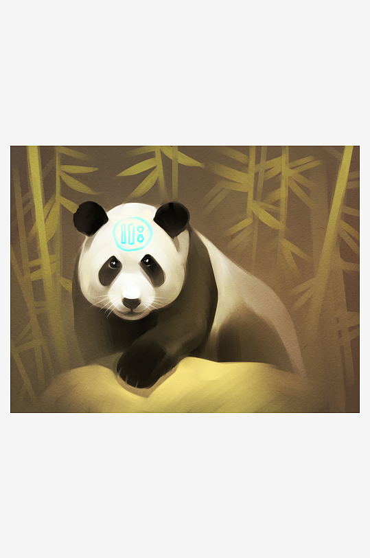 熊猫竹林静卧图照片摄影-众图网