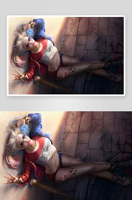 漫画角色躺地摆姿势-众图网