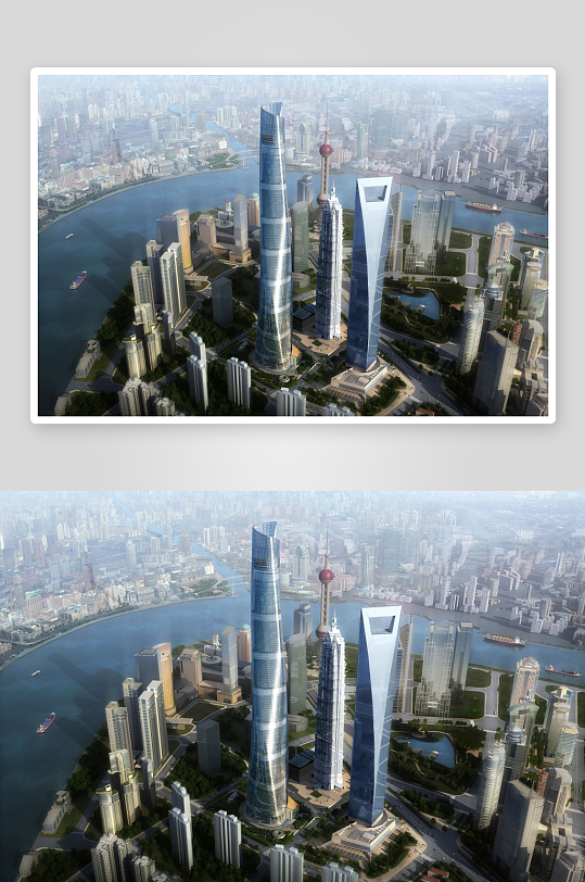 现代都市高楼林立城市景观-众图网