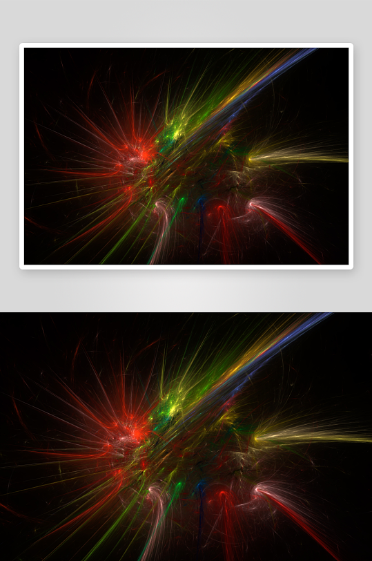 炫彩光束交织的抽象艺术-众图网