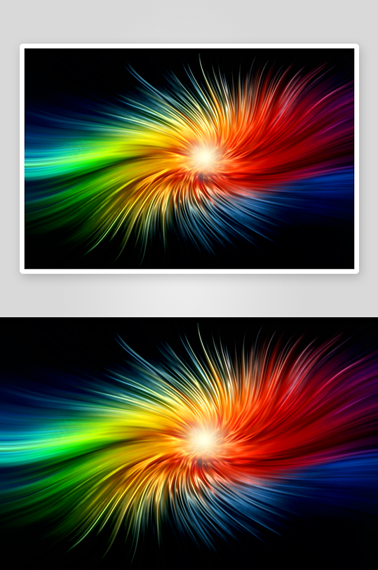 炫彩光束动态抽象图案-众图网