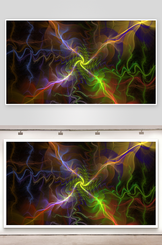 炫彩光流艺术图案-众图网