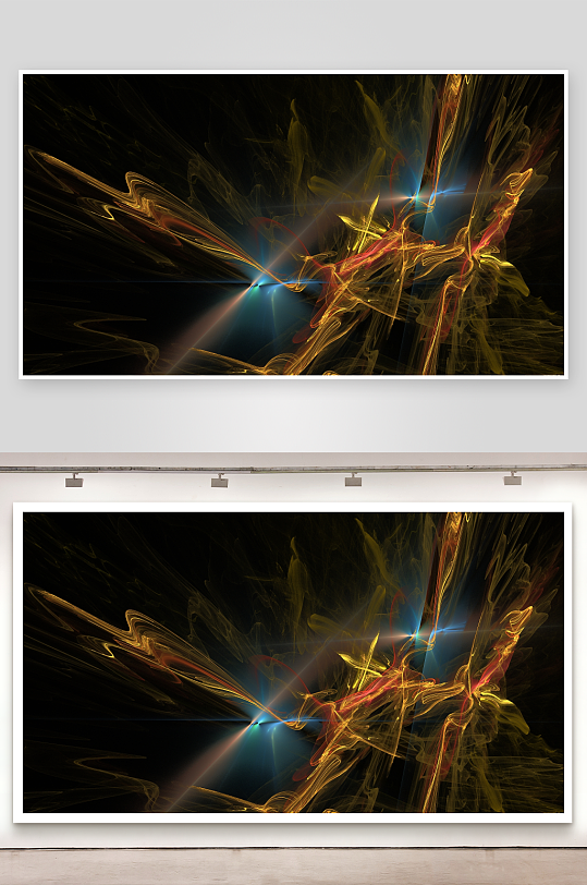 炫彩光流艺术抽象图案-众图网