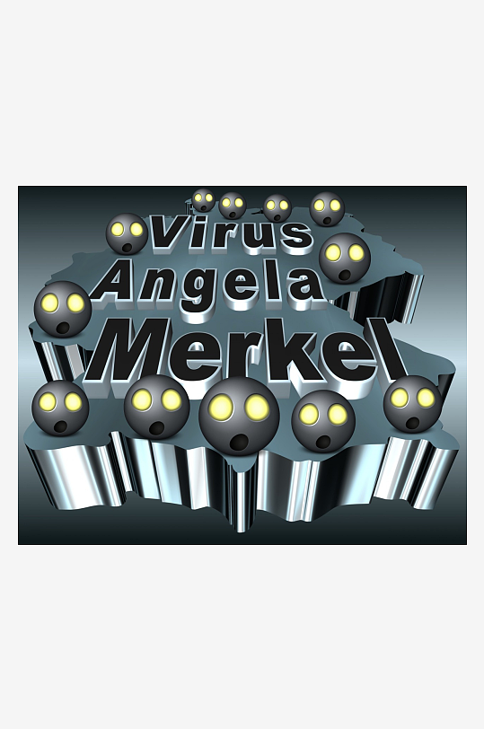 病毒主题创意设计图-众图网