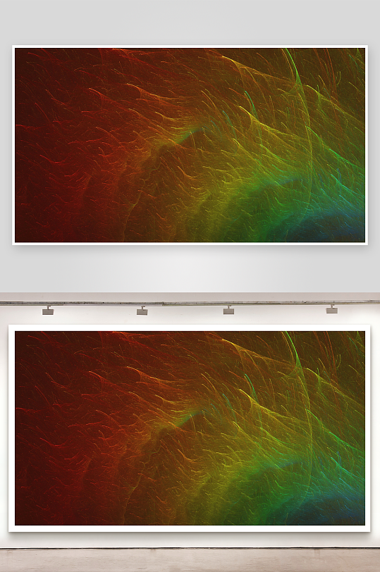炫彩抽象光影流动画面-众图网