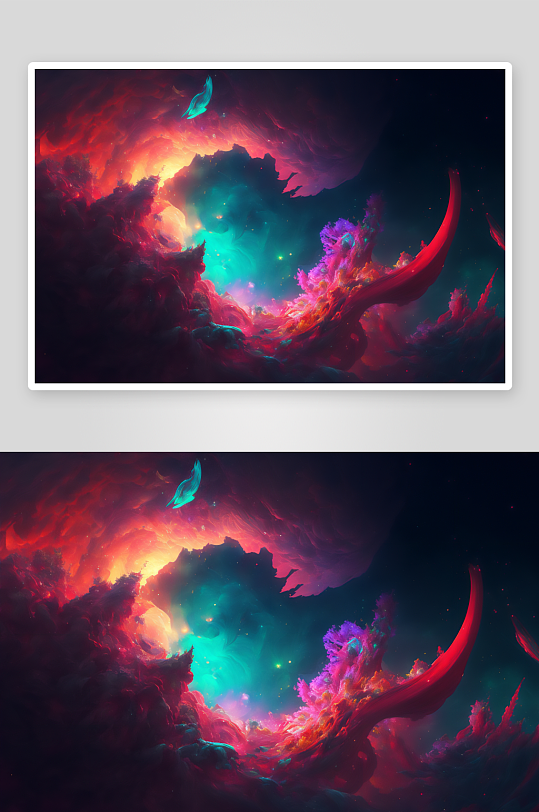 炫彩星云宇宙奇景-众图网