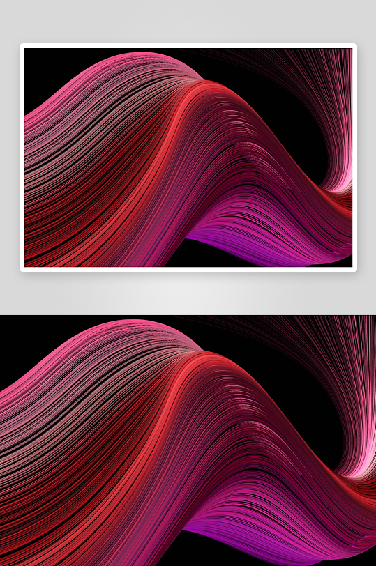 炫彩曲线交织的抽象艺术-众图网