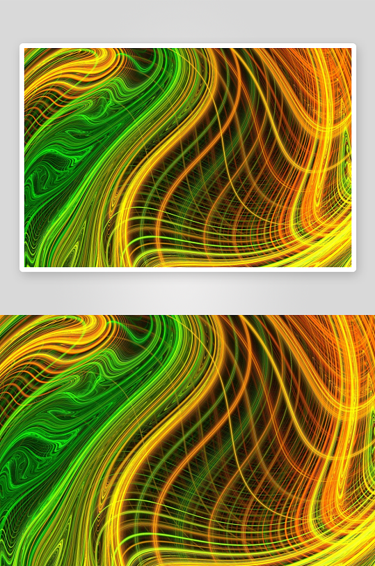 炫彩曲线交织的抽象艺术图案-众图网