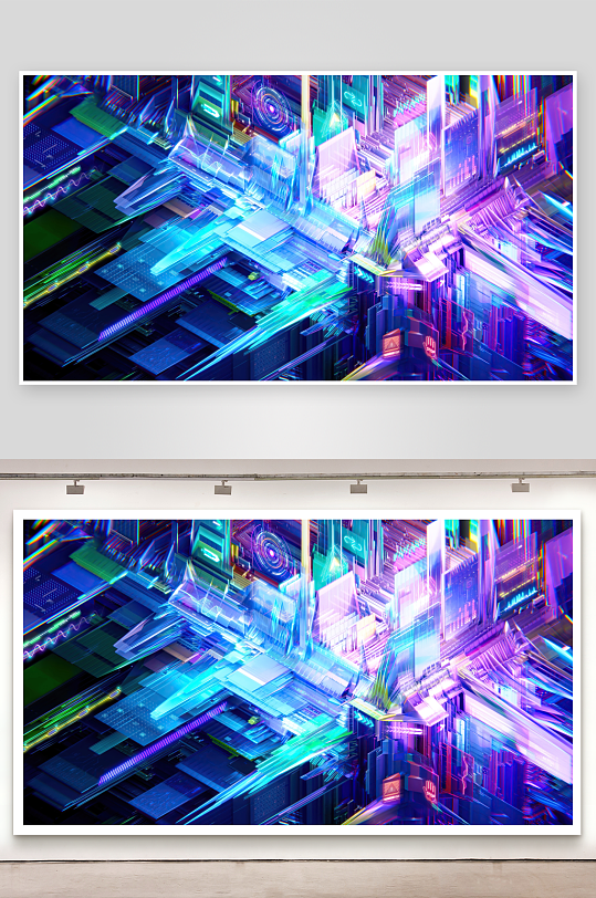 炫彩未来科技城市景观-众图网