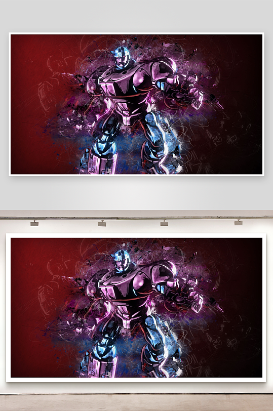 炫彩机械战士动态壁纸-众图网