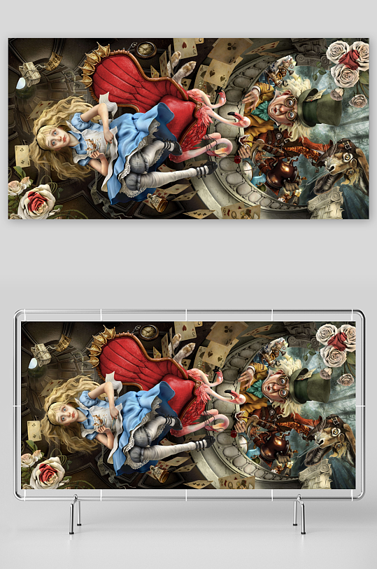 爱丽丝梦游仙境奇幻场景-众图网