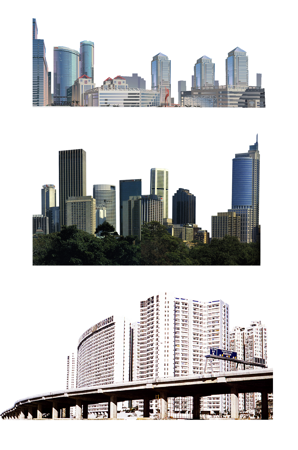 大型建筑场景免抠图素材素材