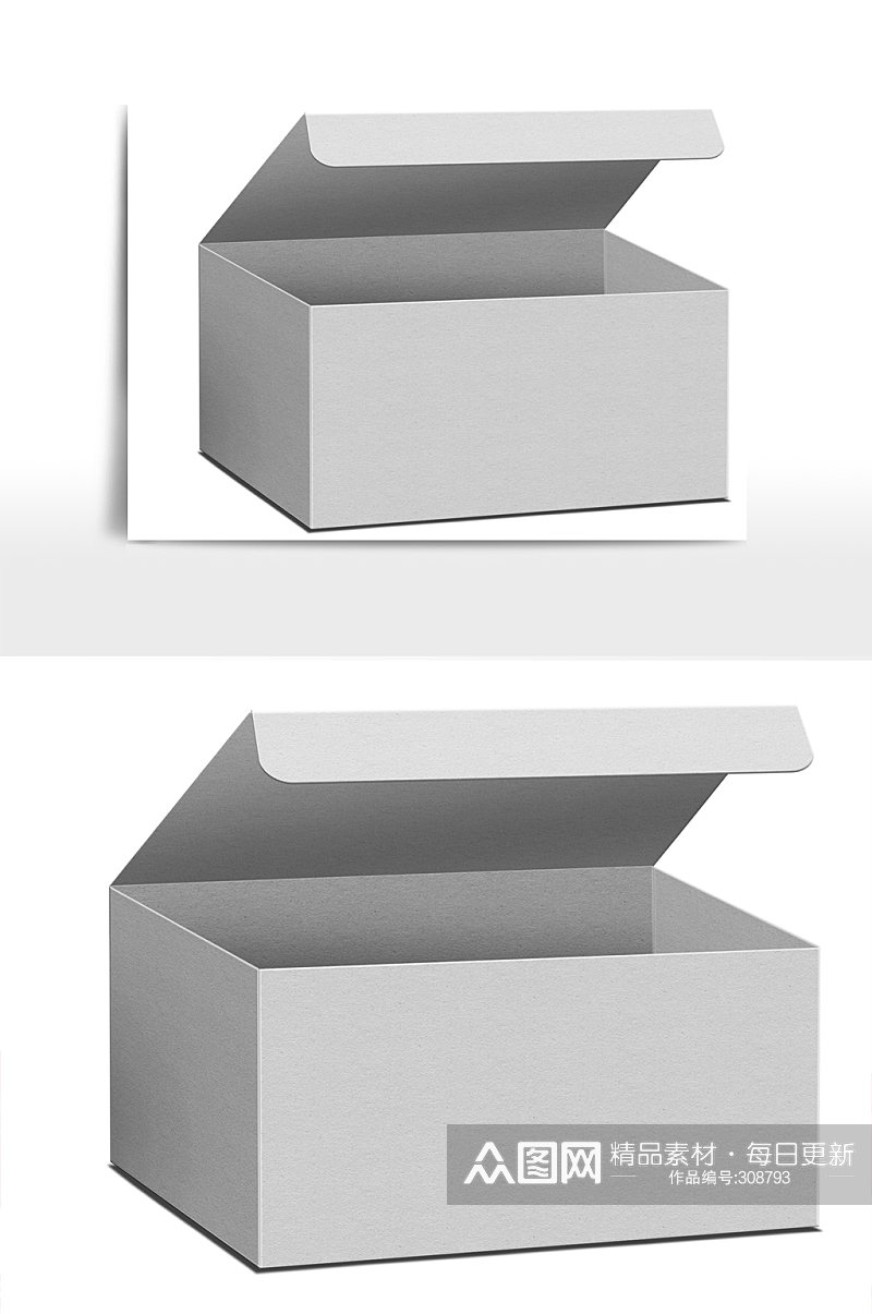 纸盒产品包装贴图素材