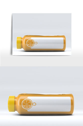 饮料瓶包装LOGO标签瓶贴样机