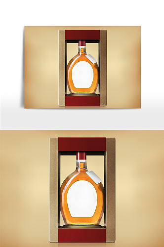 威士忌 酒包装盒样机展示图
