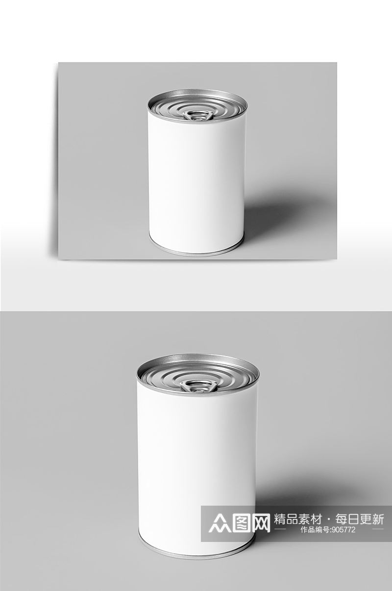 铝制罐头智能图层模板素材