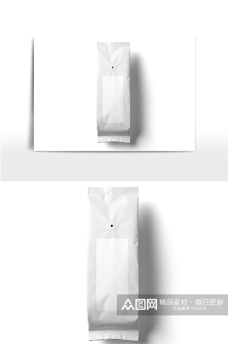 白纸袋白模样机展示素材
