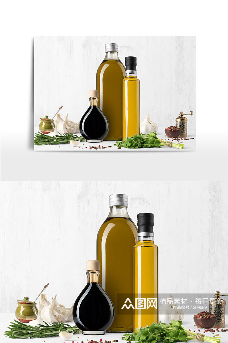 橄榄油样机展示效果图素材