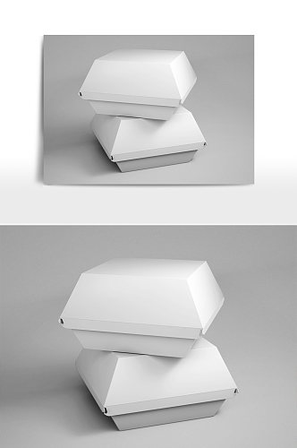 汉堡纸盒包装样机