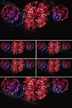 4K视频烟花素材