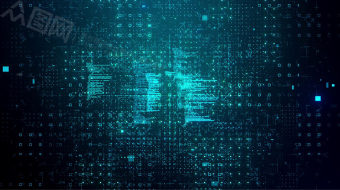 无尽的计算机代码串-众图网