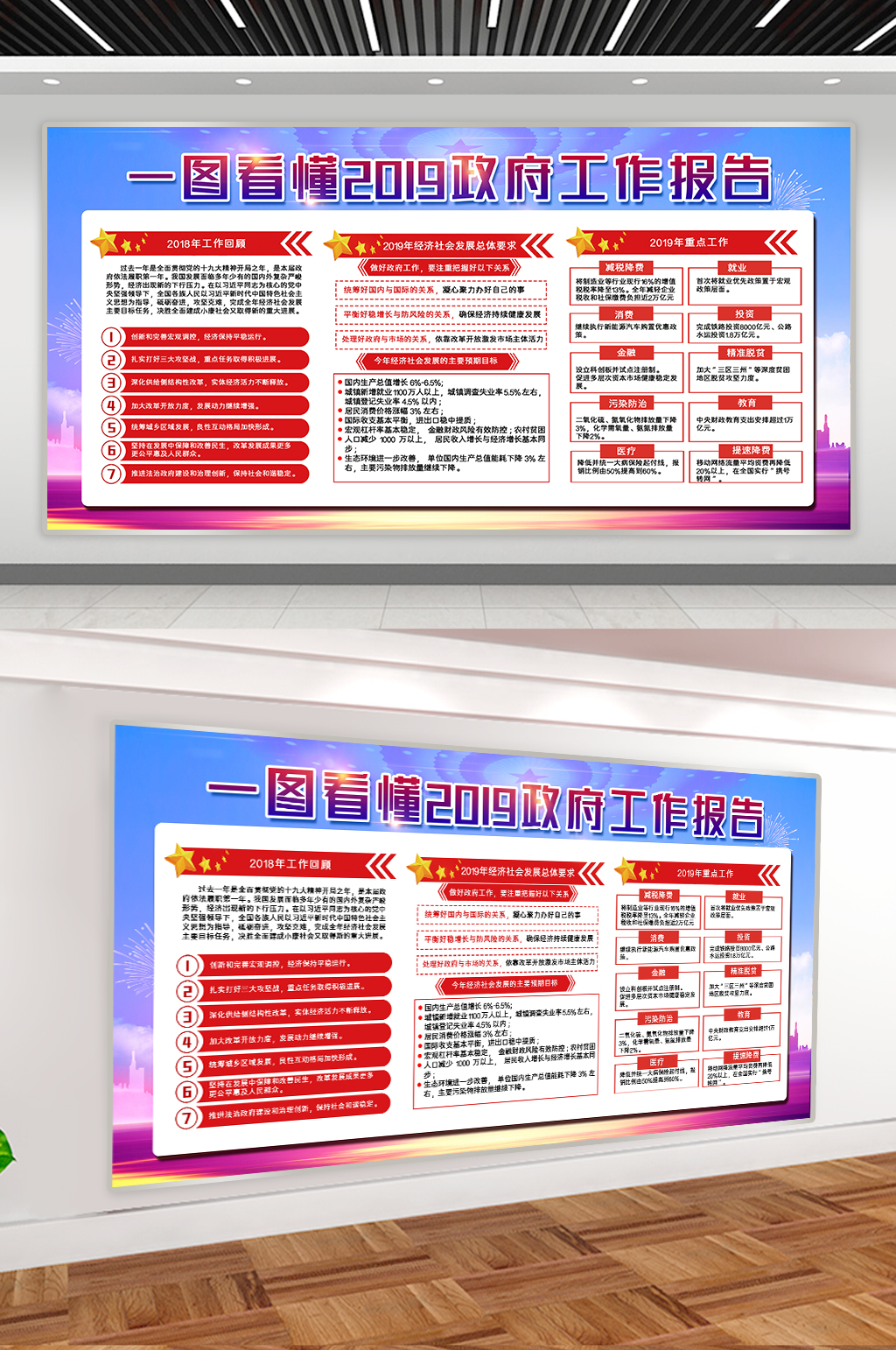 工作汇报党建展板素材