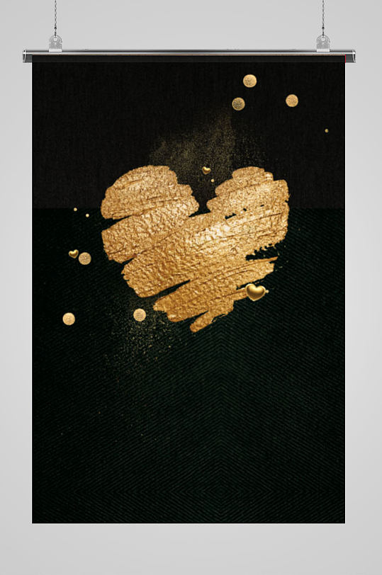 黑色炫酷情人节背景