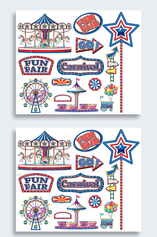 矢量马戏团元素合集