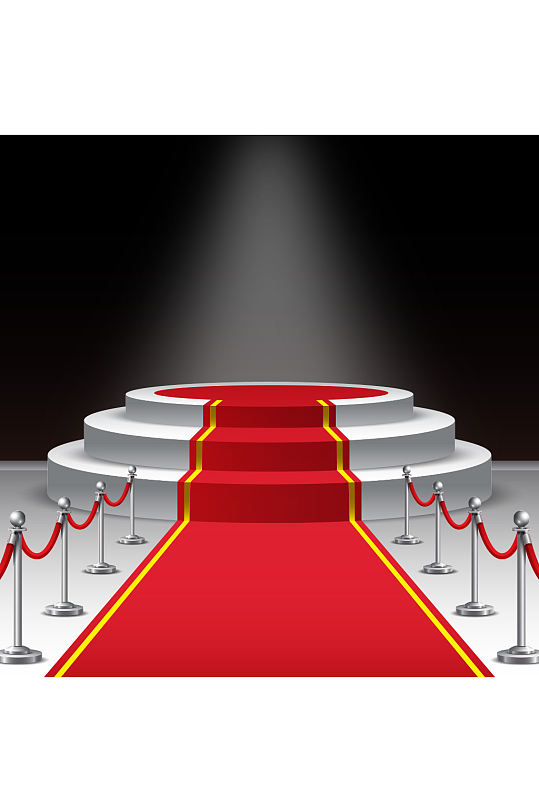 矢量简洁舞台背景元素设计