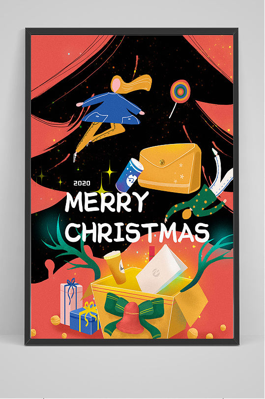 圣诞节促销海报设计