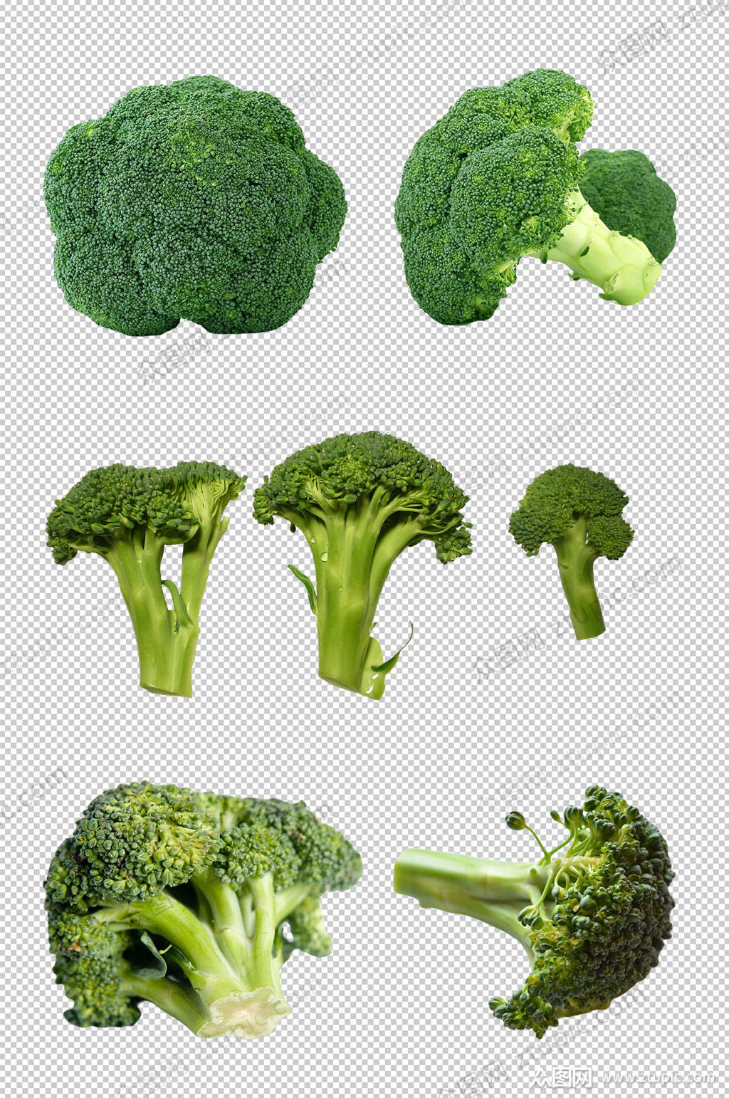西蓝花绿色蔬菜素材