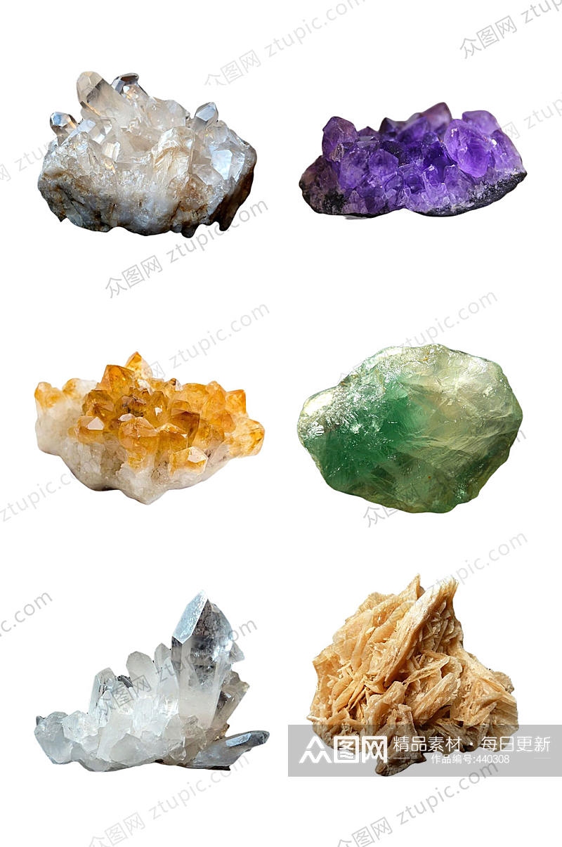 石英矿石宝石 石头 石材素材
