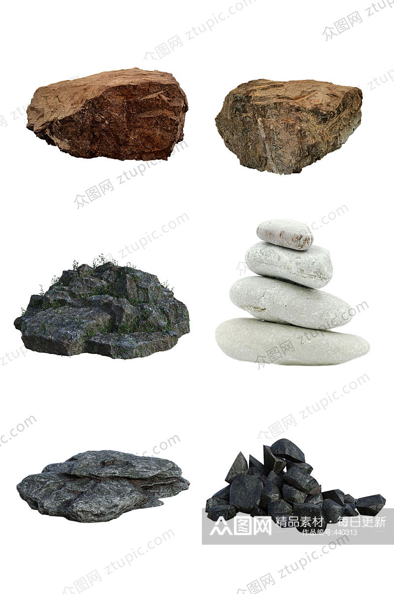 假山石头石材禅意素材素材