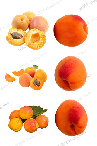 黄杏水果果肉素材