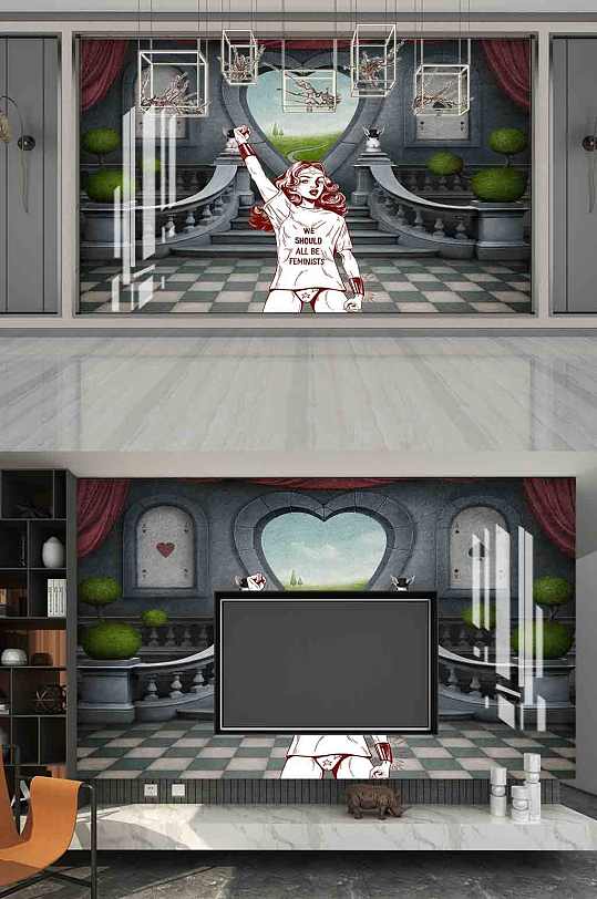 KTV工装背景墙-众图网