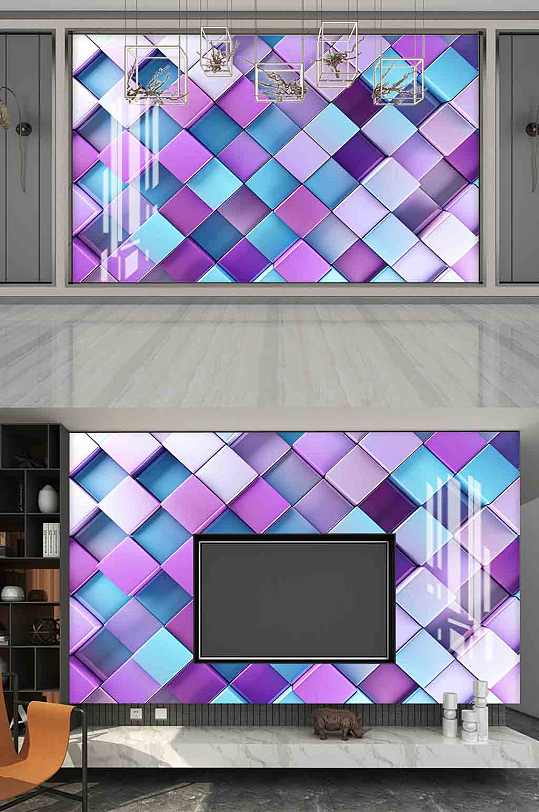 3D立体墙面背景墙-众图网