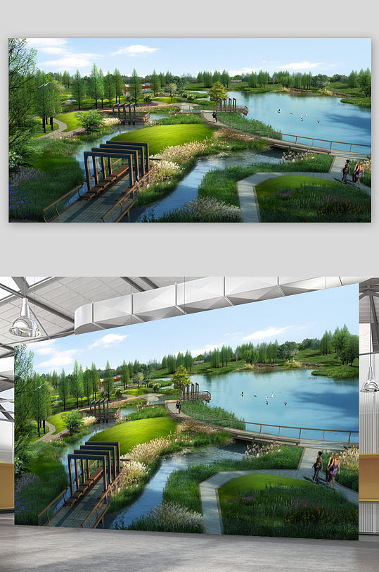 景观设计园林绿化psd