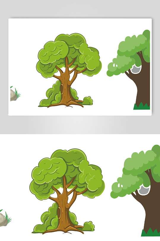 草树卡通树心愿树-众图网