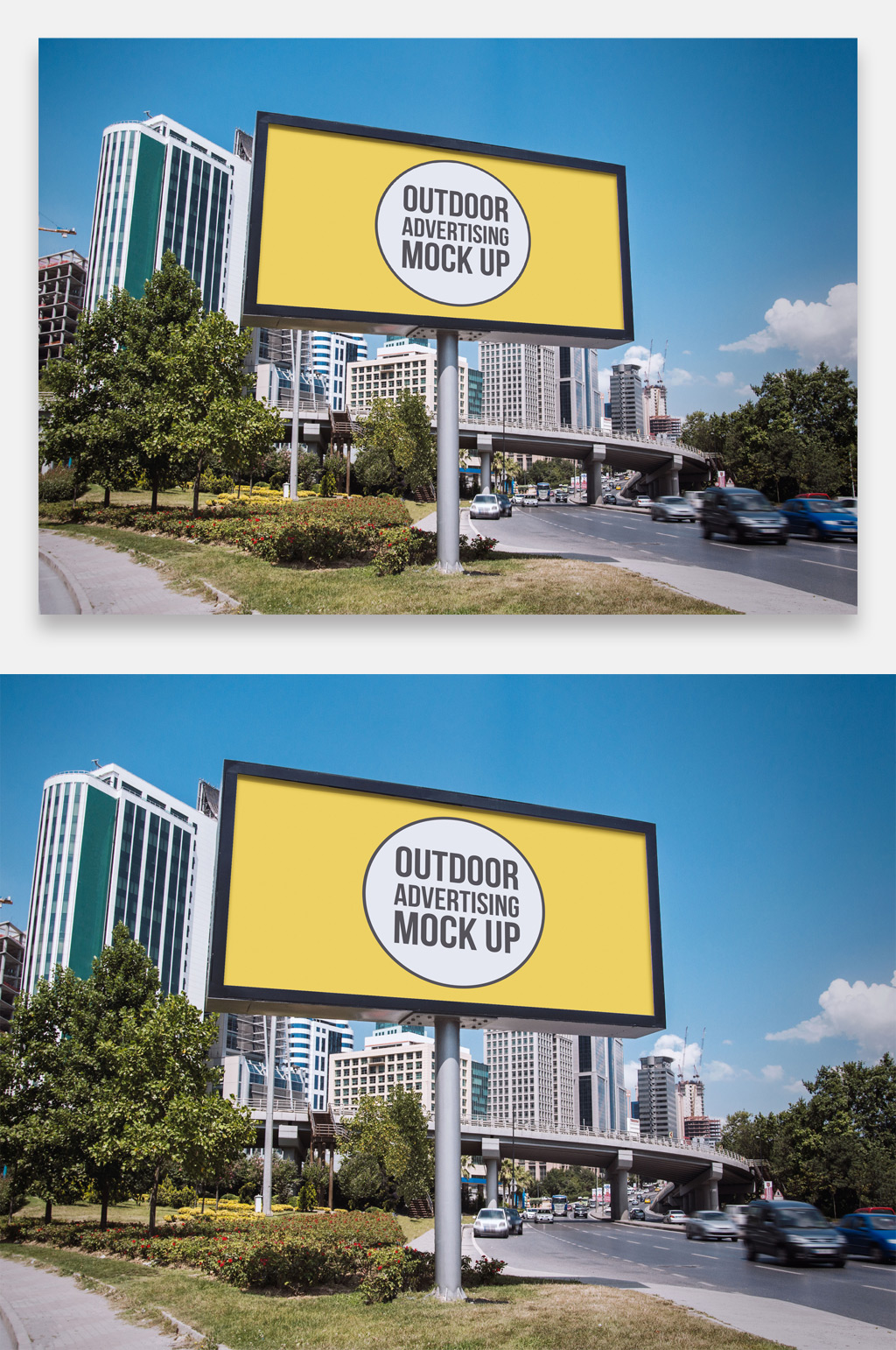 路边立式广告牌效果图图片