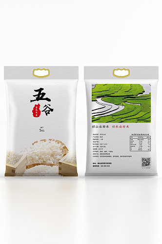 生态米包装袋设计大米包装