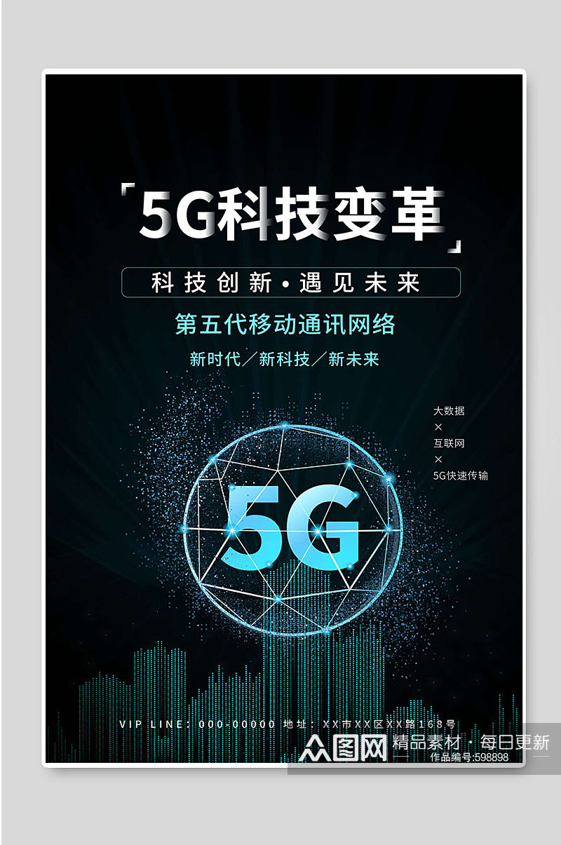 5G科技创新智能网络素材